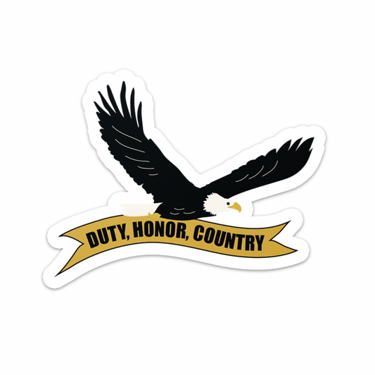 Duty, Honor, Country Eagle Sticker