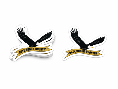 Duty, Honor, Country Eagle Sticker