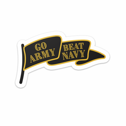Go Army Beat Navy Flag Sticker