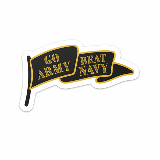 Go Army Beat Navy Flag Sticker