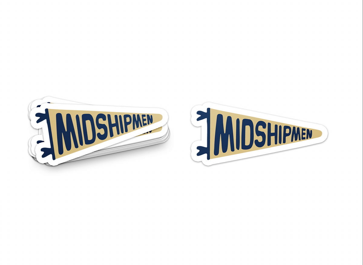 Midshipmen Pennant Sticker