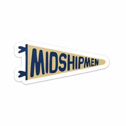 Midshipmen Pennant Sticker