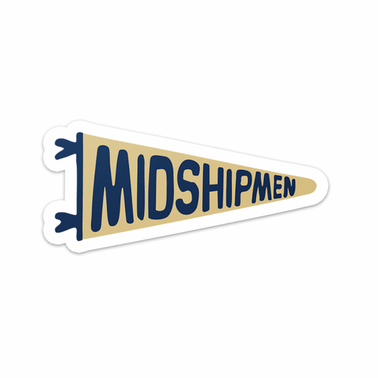 Midshipmen Pennant Sticker