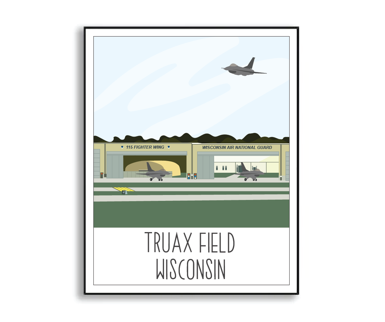 Truax Field Print