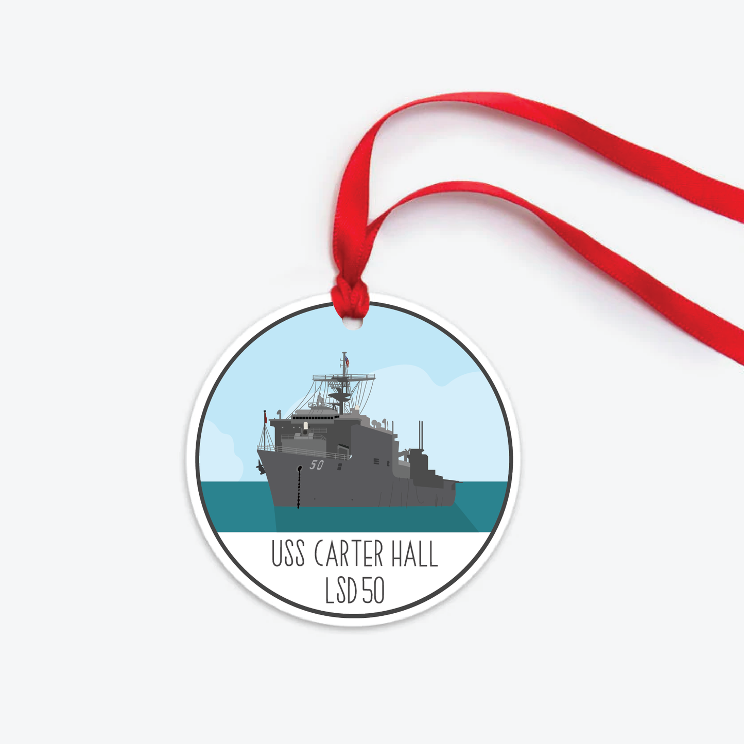 USS Carter Hall LSD50 Ornament