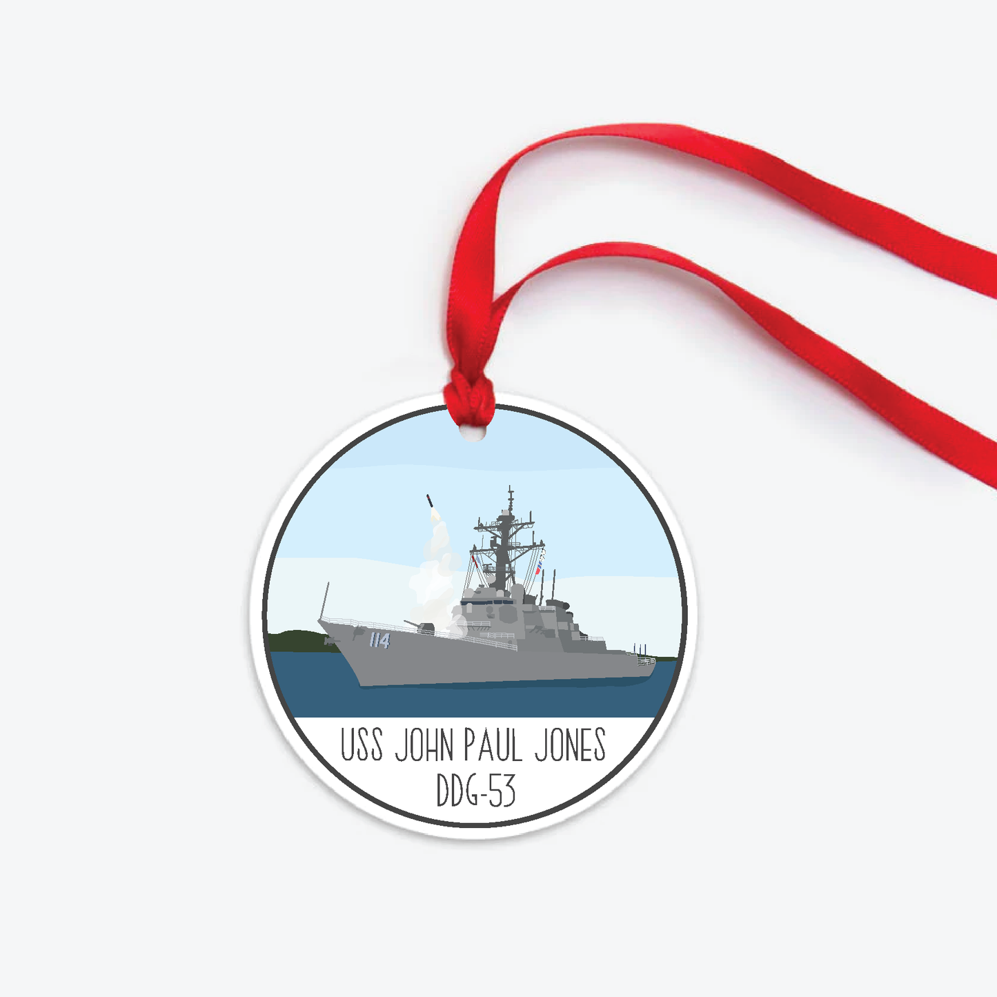 USS John Paul Jones DDG-53 Ornament