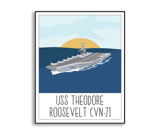 USS Theodore Roosevelt CVN-71 Print