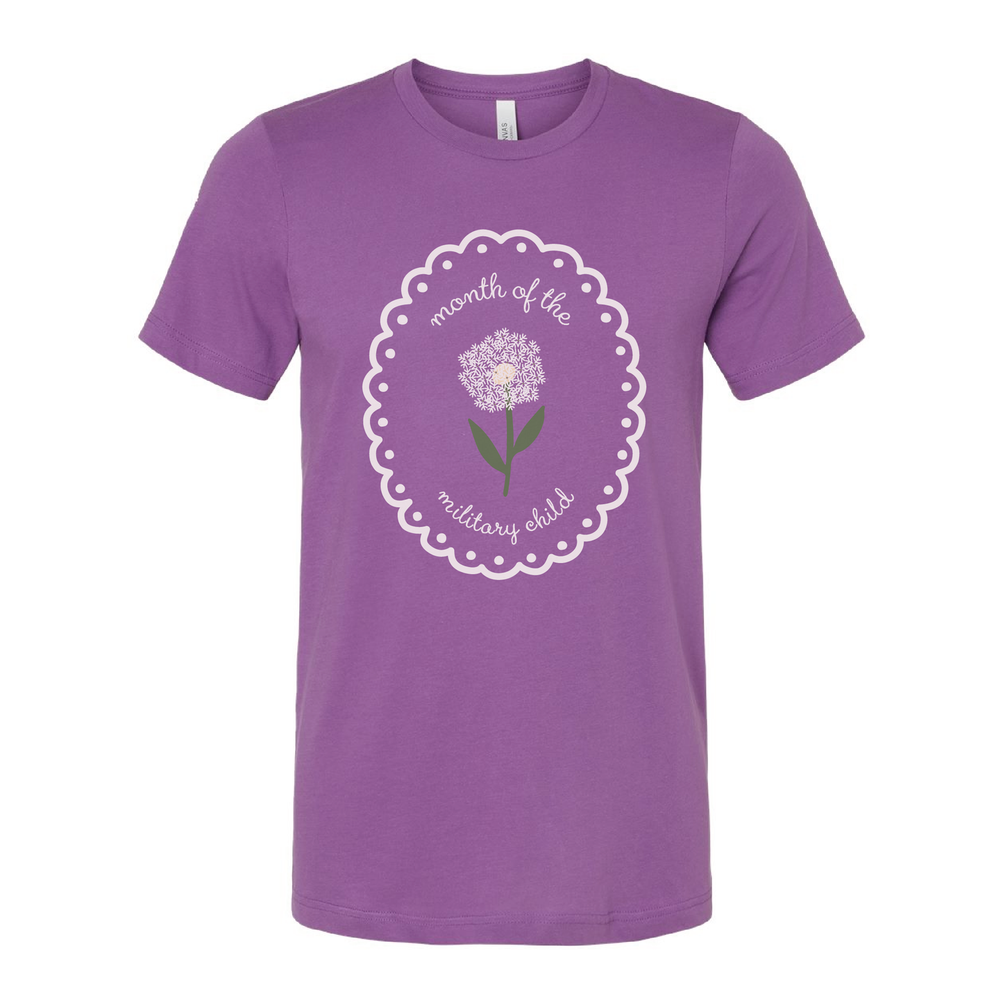 Bravery in Bloom Military Child Tee