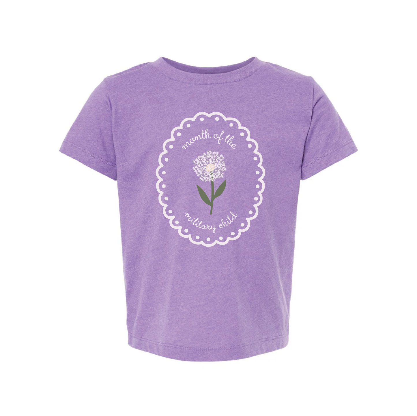 Bravery in Bloom Military Child Tee