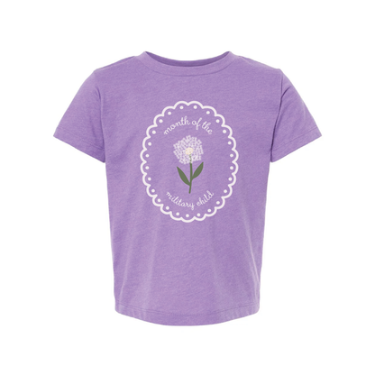 Bravery in Bloom Military Child Tee