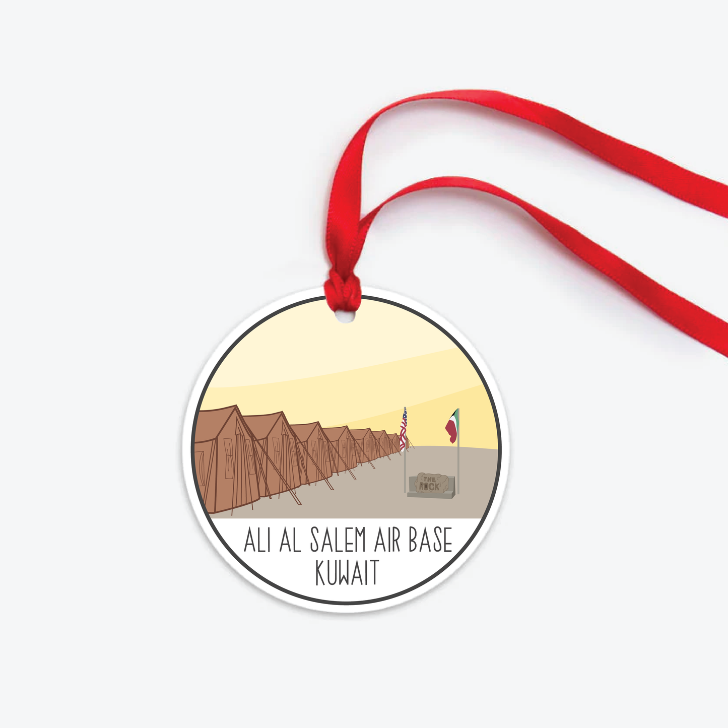 ali al salem air base ornament two sided