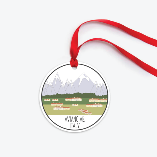 aviano air base ornament two sided