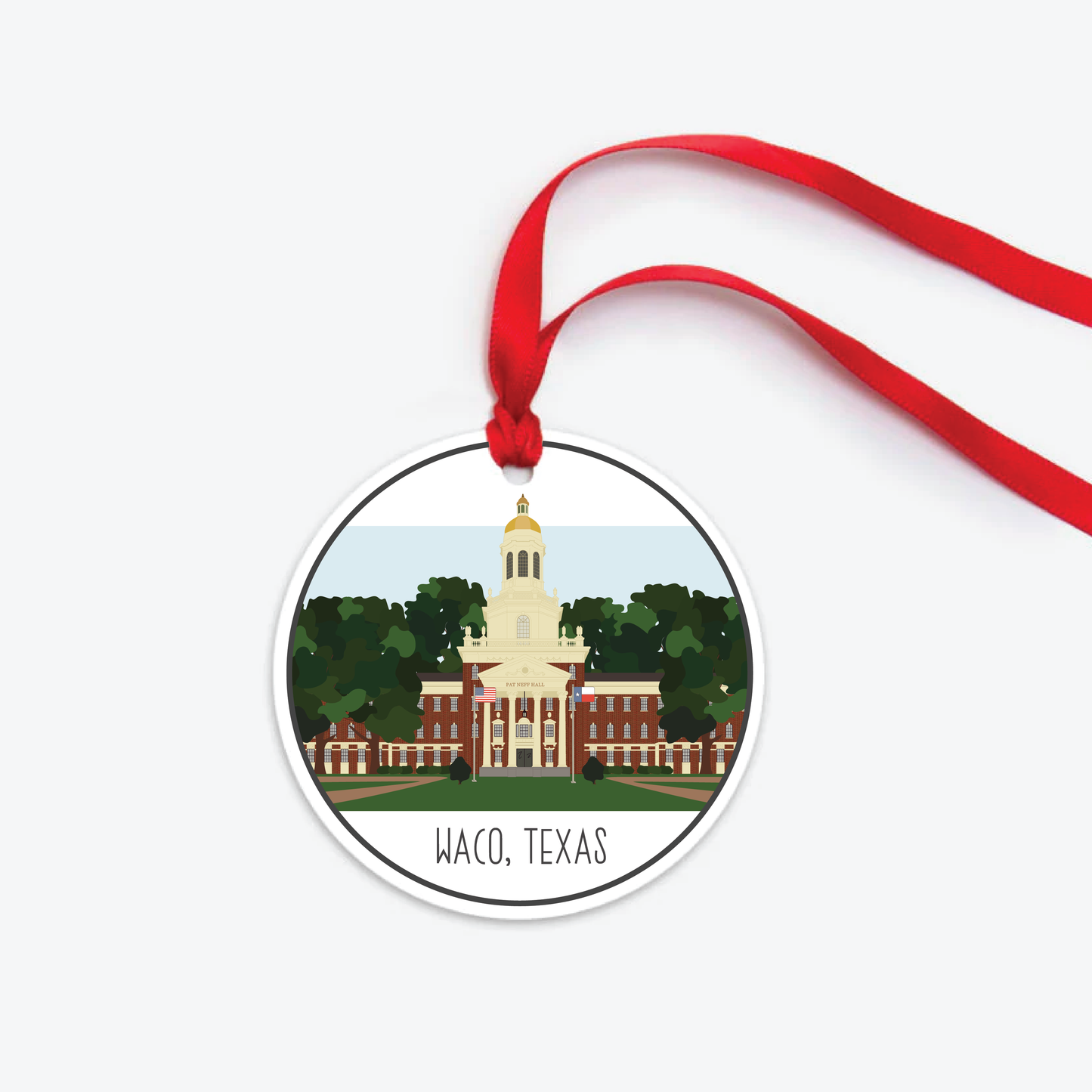 baylor university ornament two sided