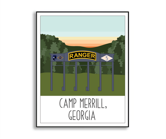 Camp Merrill Print
