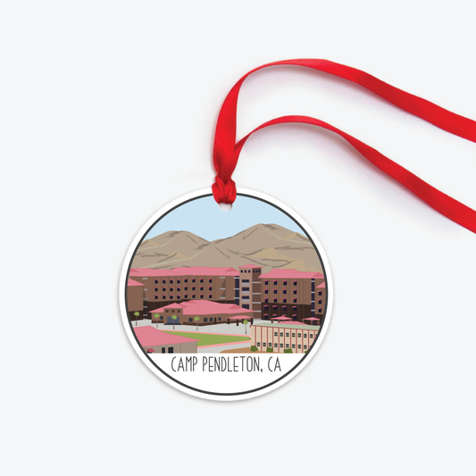 camp pendleton ornament two sided