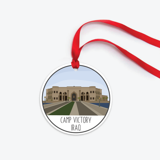camp victory ornament two sided