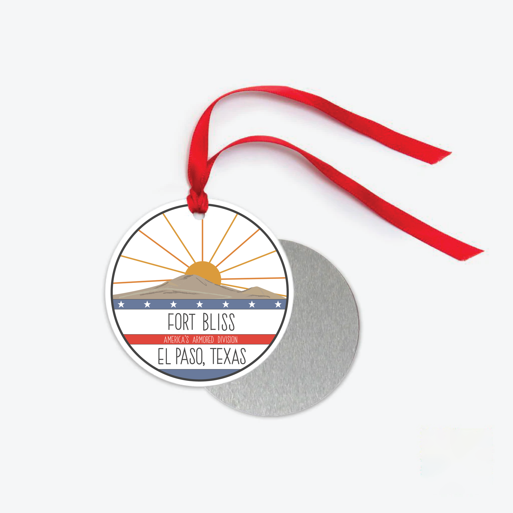 fort bliss ornament one sided