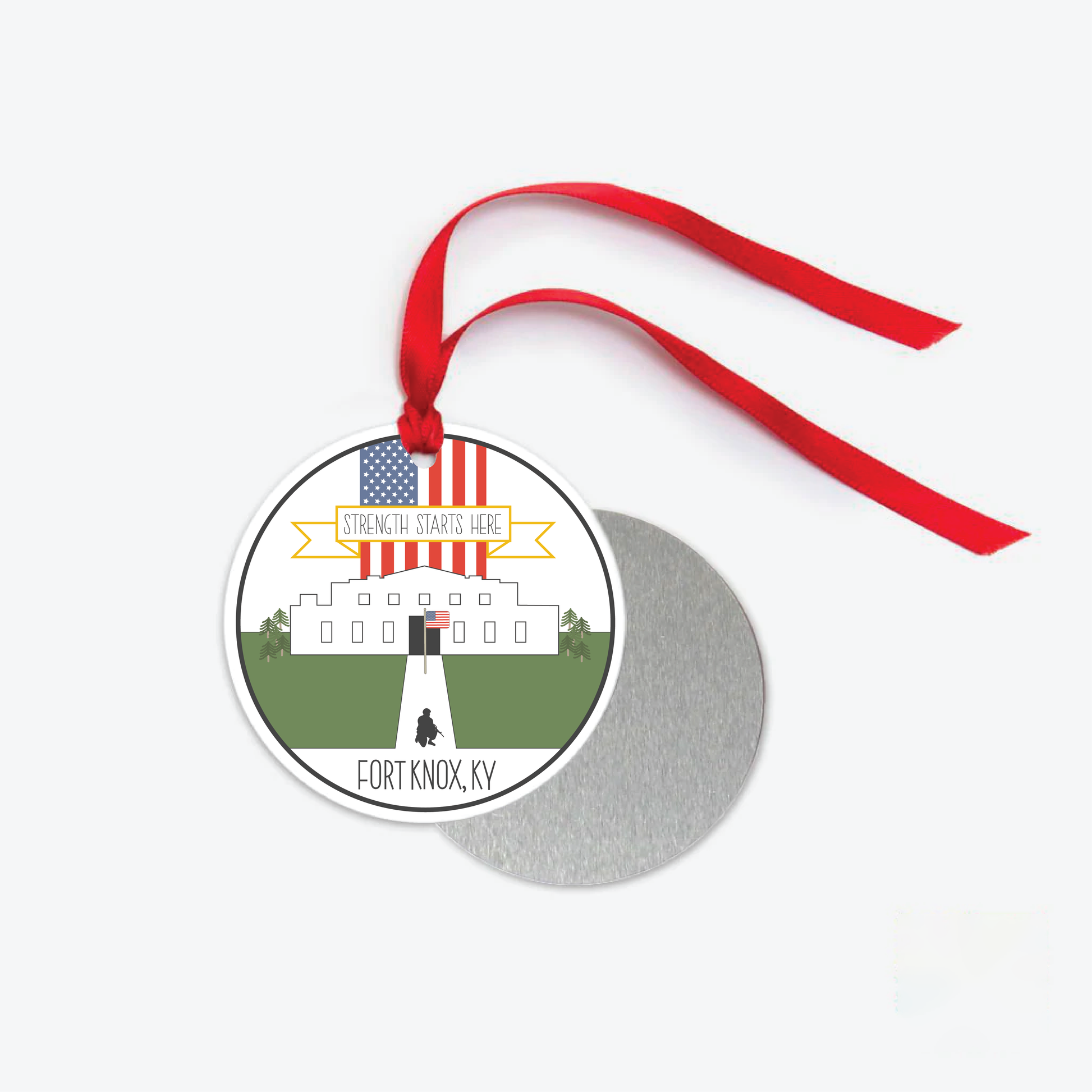 fort knox ornament one sided