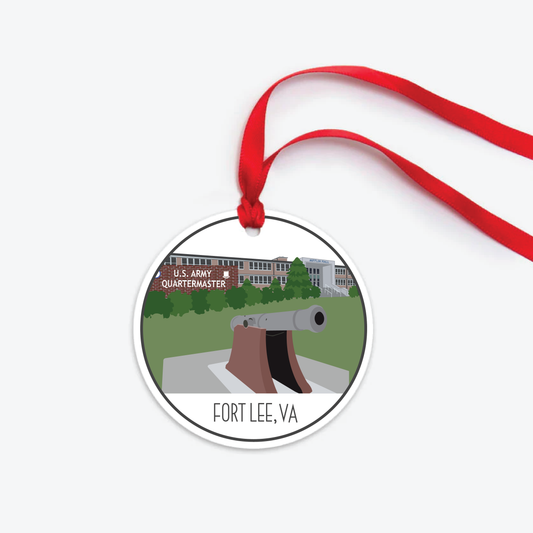 fort lee ornament two sided / quartermaster