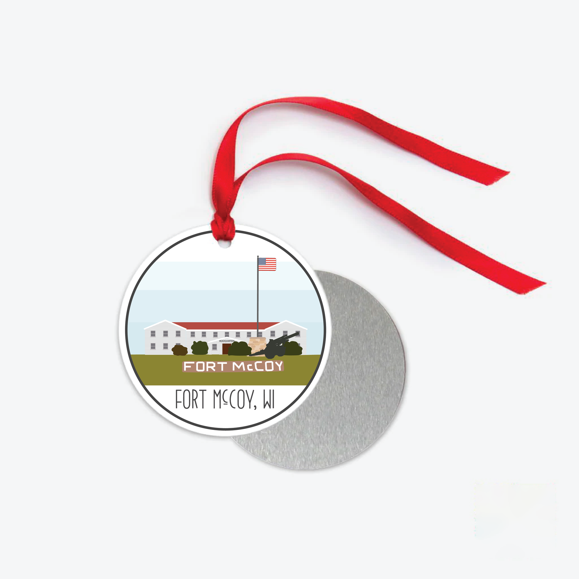 fort mccoy ornament one sided