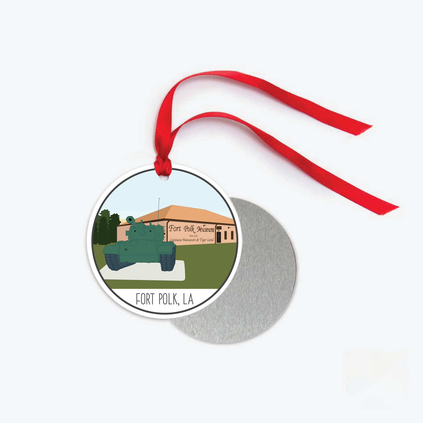 fort polk ornament one sided
