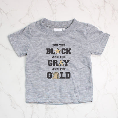 For the Black and the Gray and the Gold Tee
