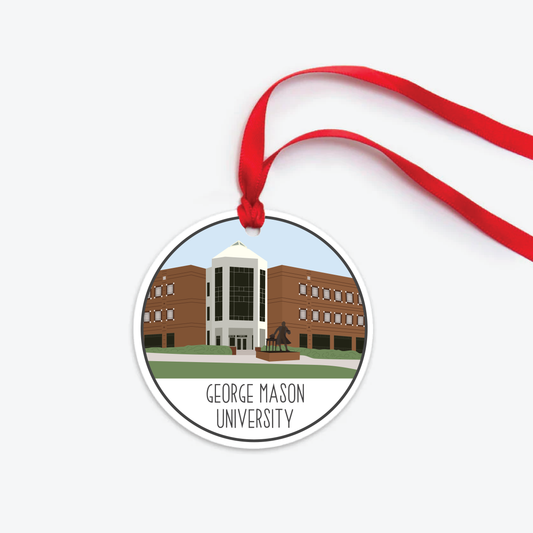 george mason university ornament two sided