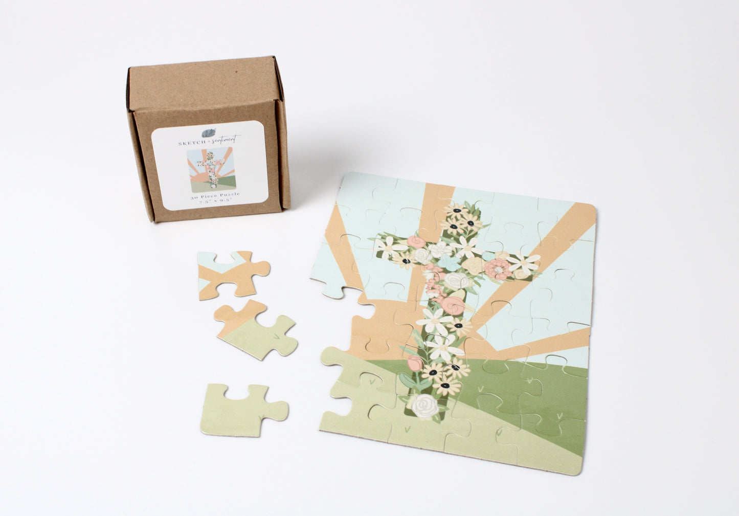 floral cross puzzle