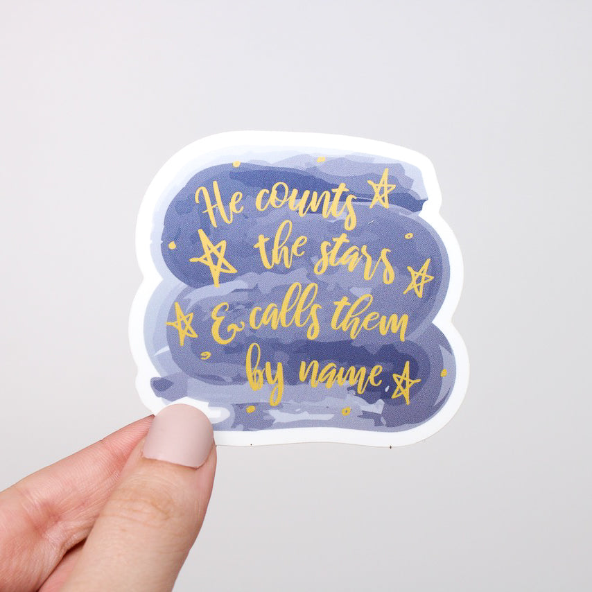 He Calls the Stars by Name Sticker