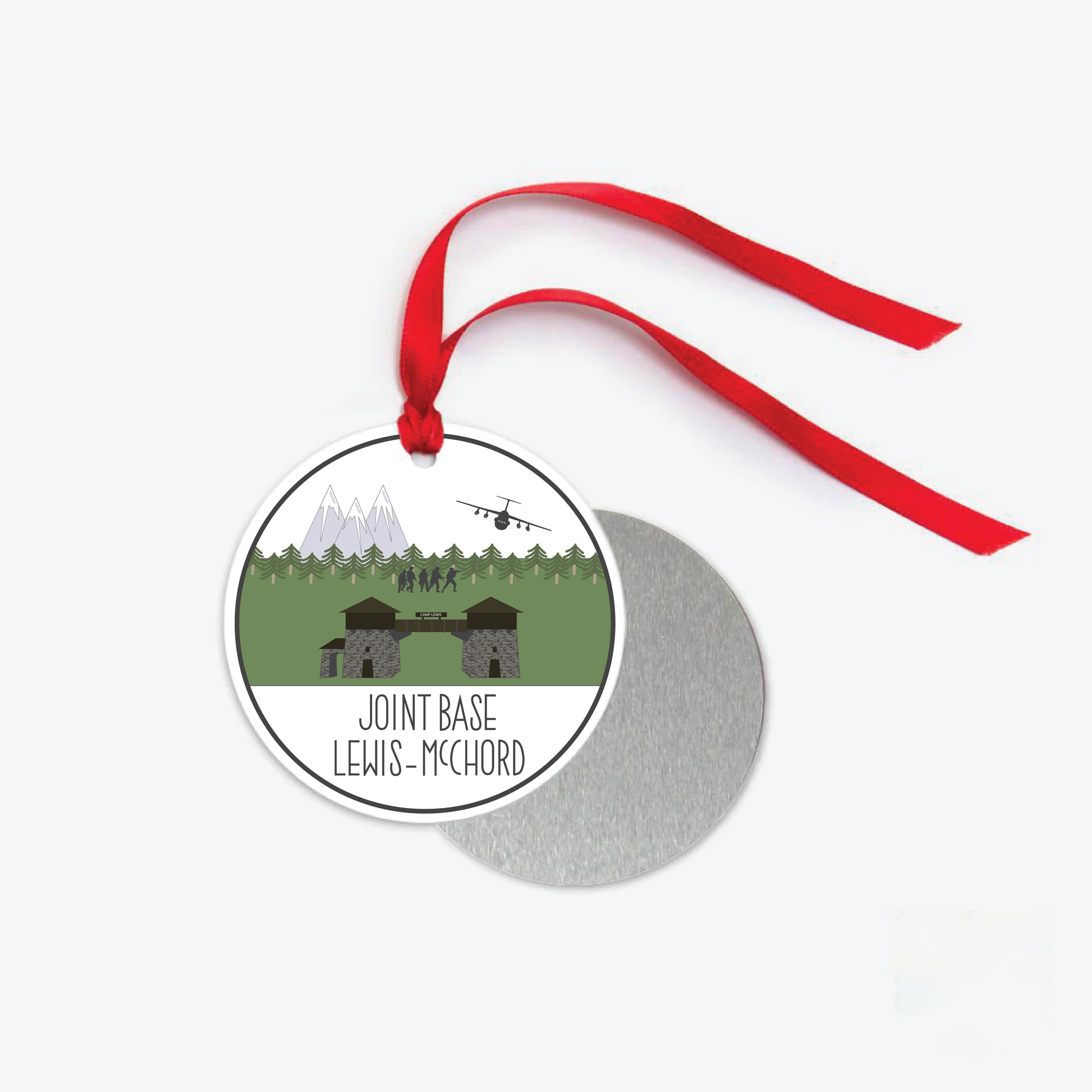 joint base lewis mcchord ornament one sided / camp lewis