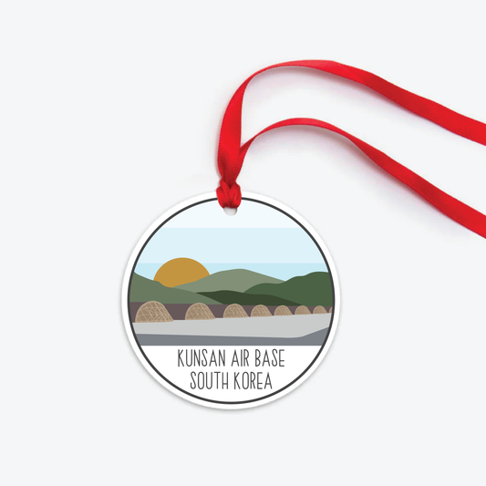 kunsan air base ornament two sided