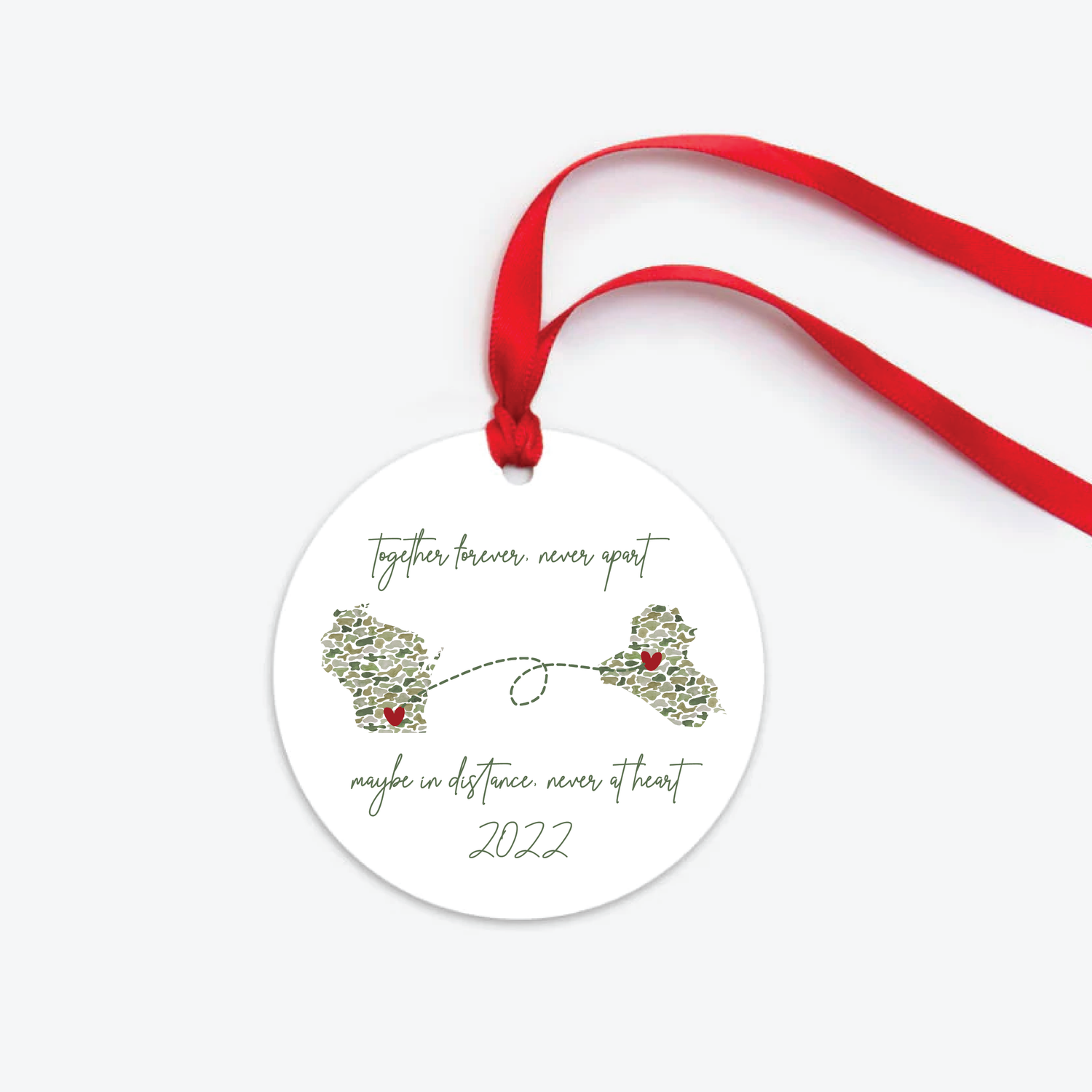 long distance christmas ornament
