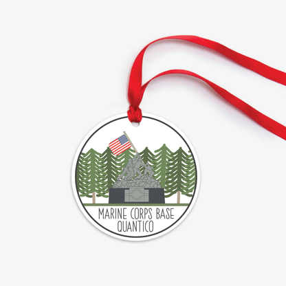 marine corps base quantico ornament two sided