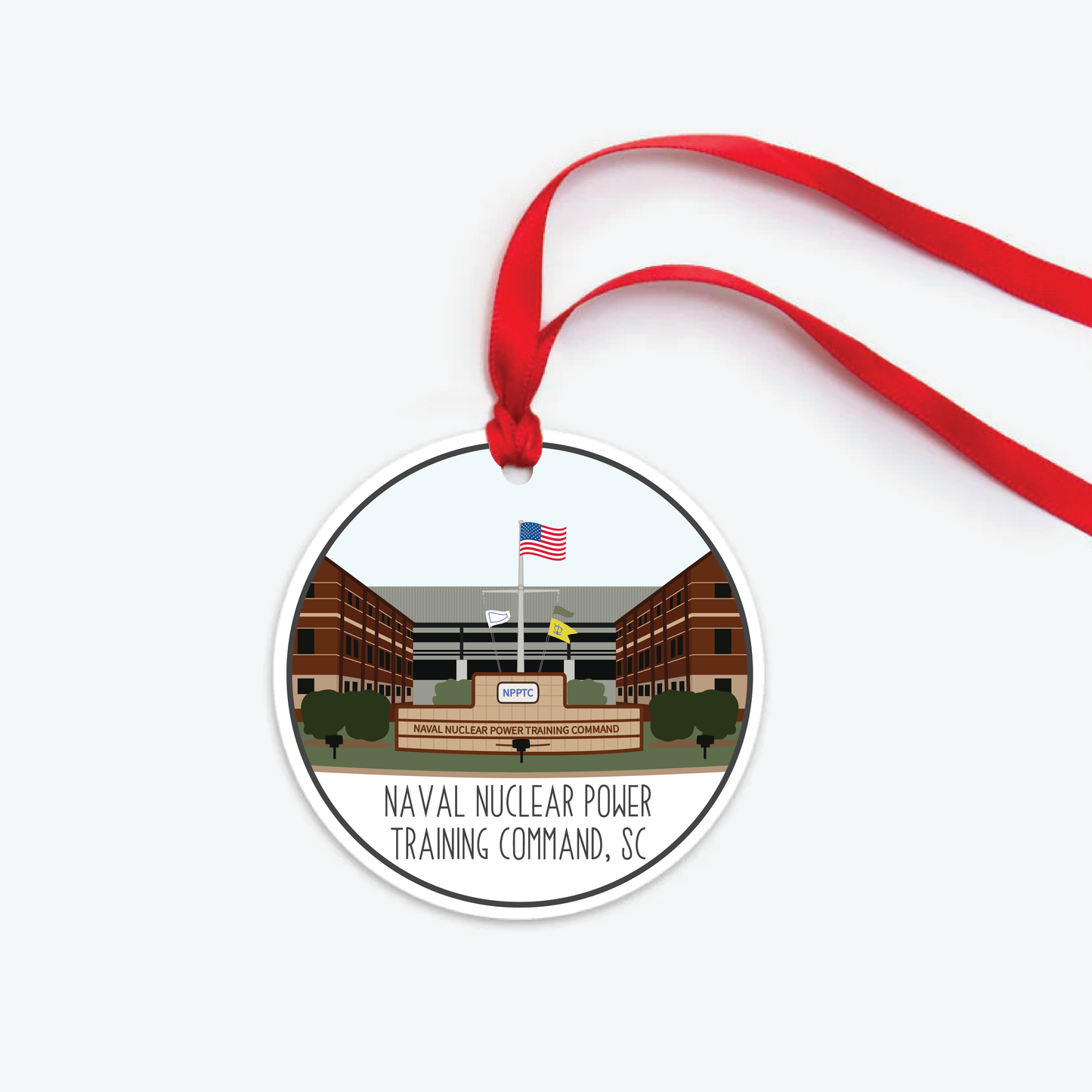 naval nuclear power training command ornament two sided