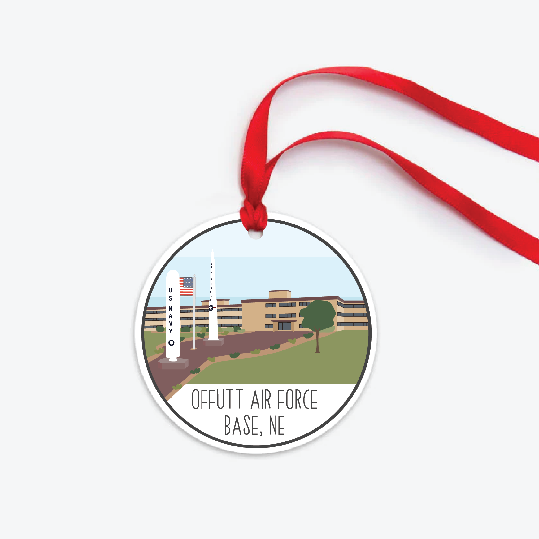 Offutt Emblem Offutt Air Force Base Ornament – Sketch + Sentiment
