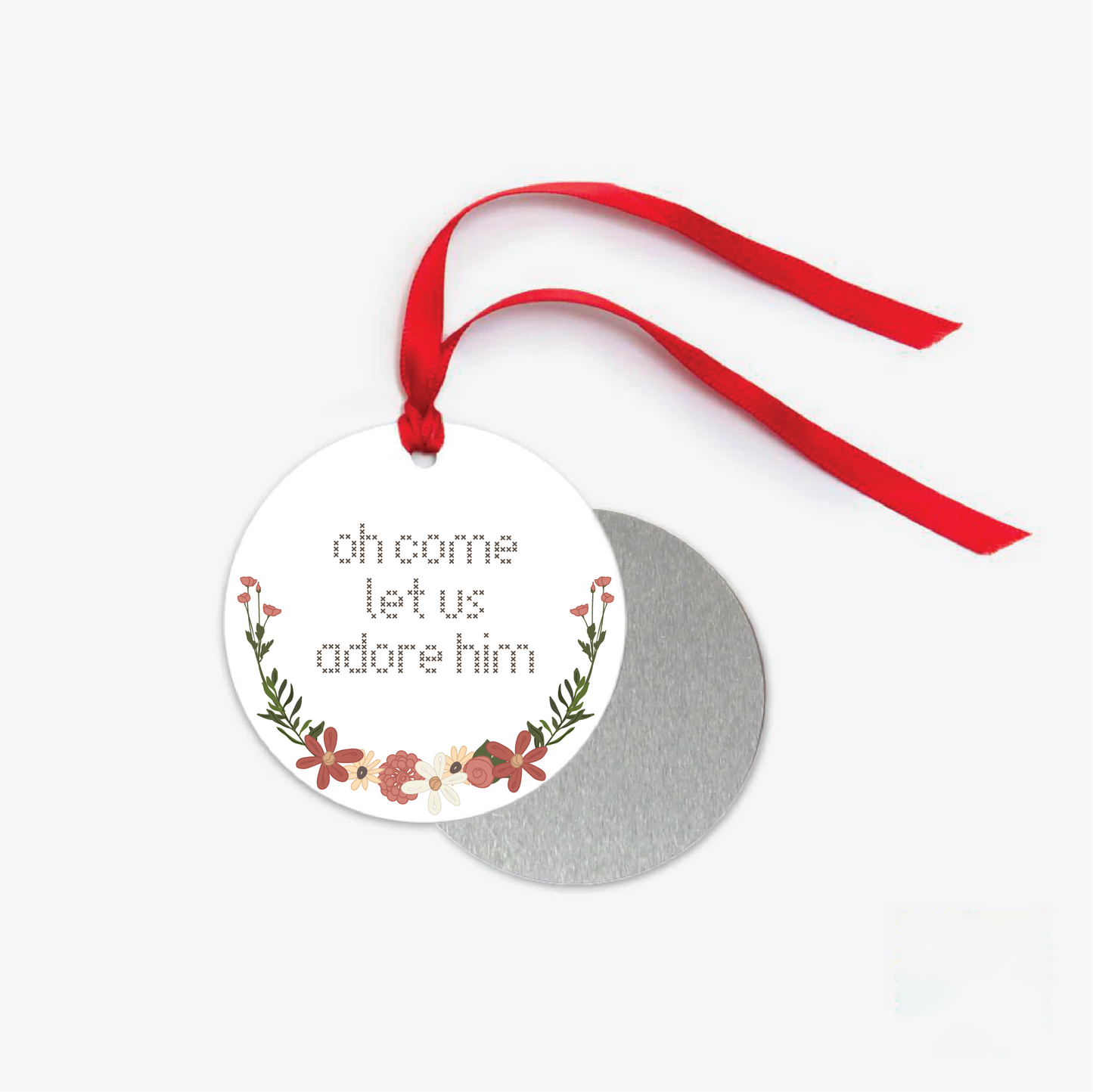 Oh Come Let Us Adore Him Christmas Ornament
