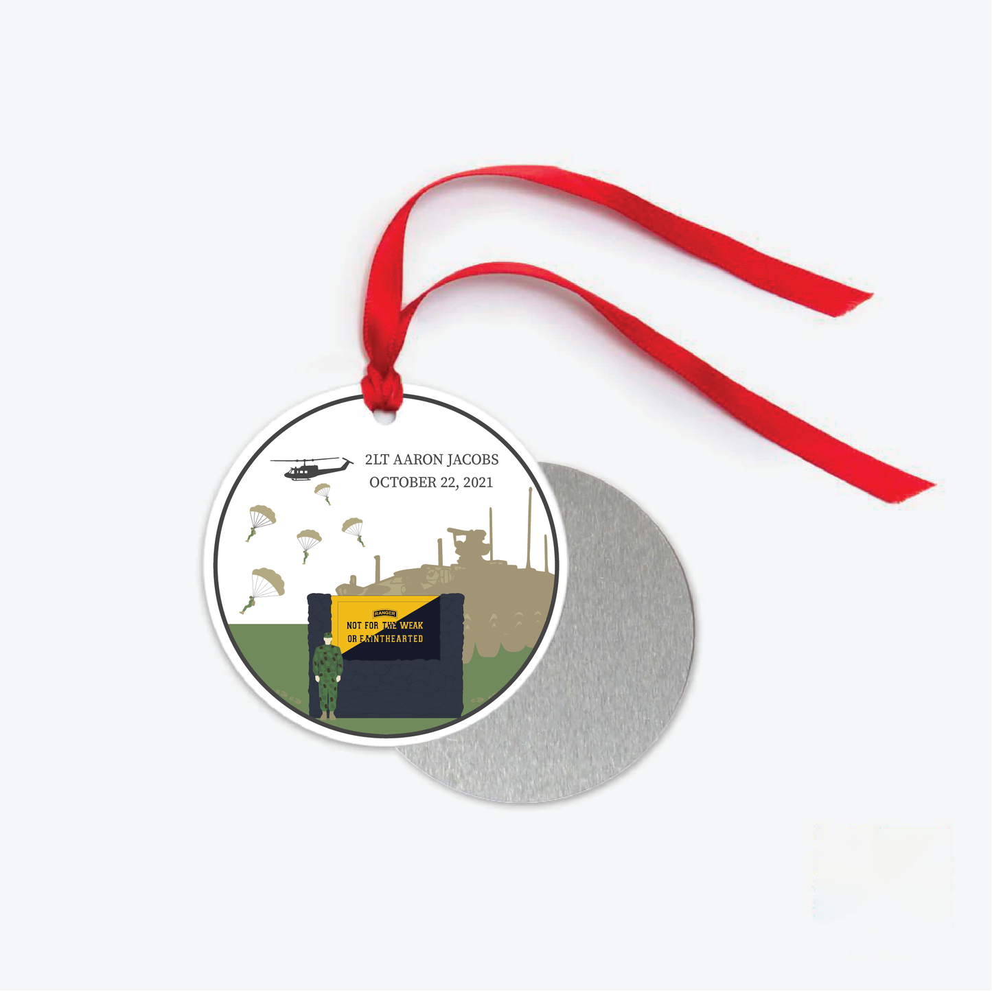 Custom Ranger School Graduation Ornament