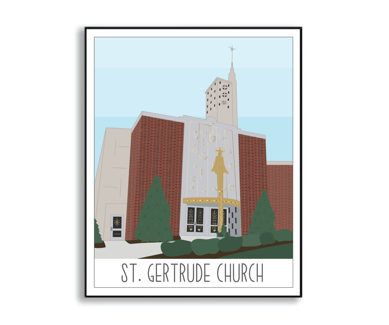 St. Gertrude Church Print