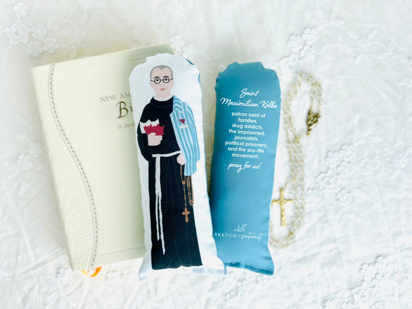 saint maximilian kolbe prayer doll