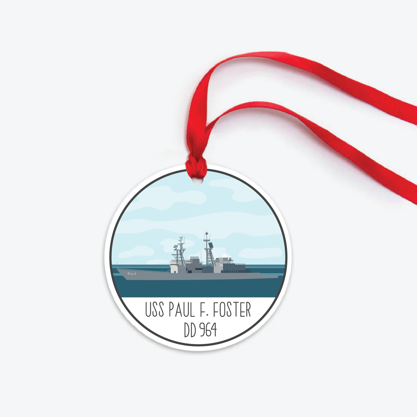USS Paul F Foster DD964 Ornament
