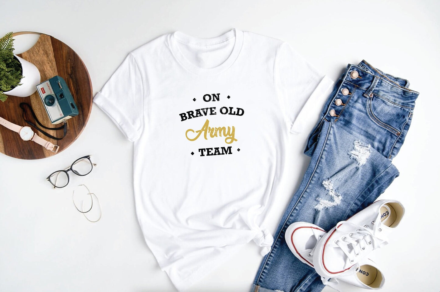 on brave old army team tshirt