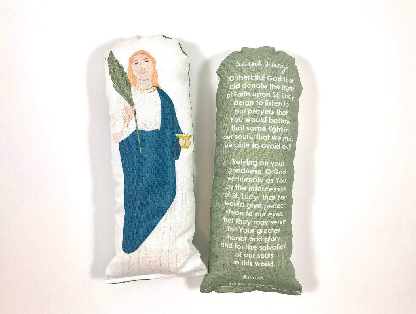saint lucy prayer doll