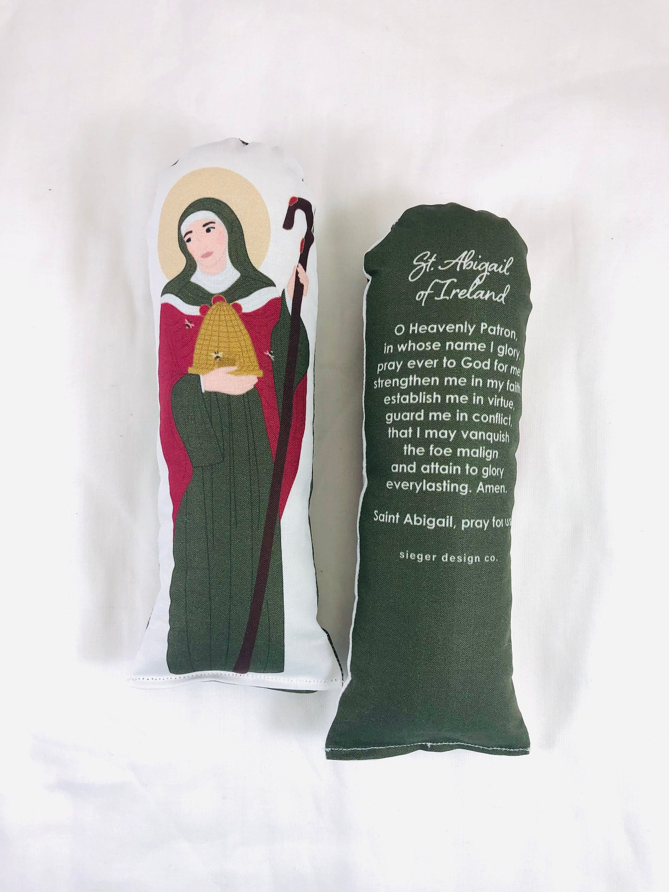 Saint Abigail of Ireland Prayer Doll – Sketch + Sentiment