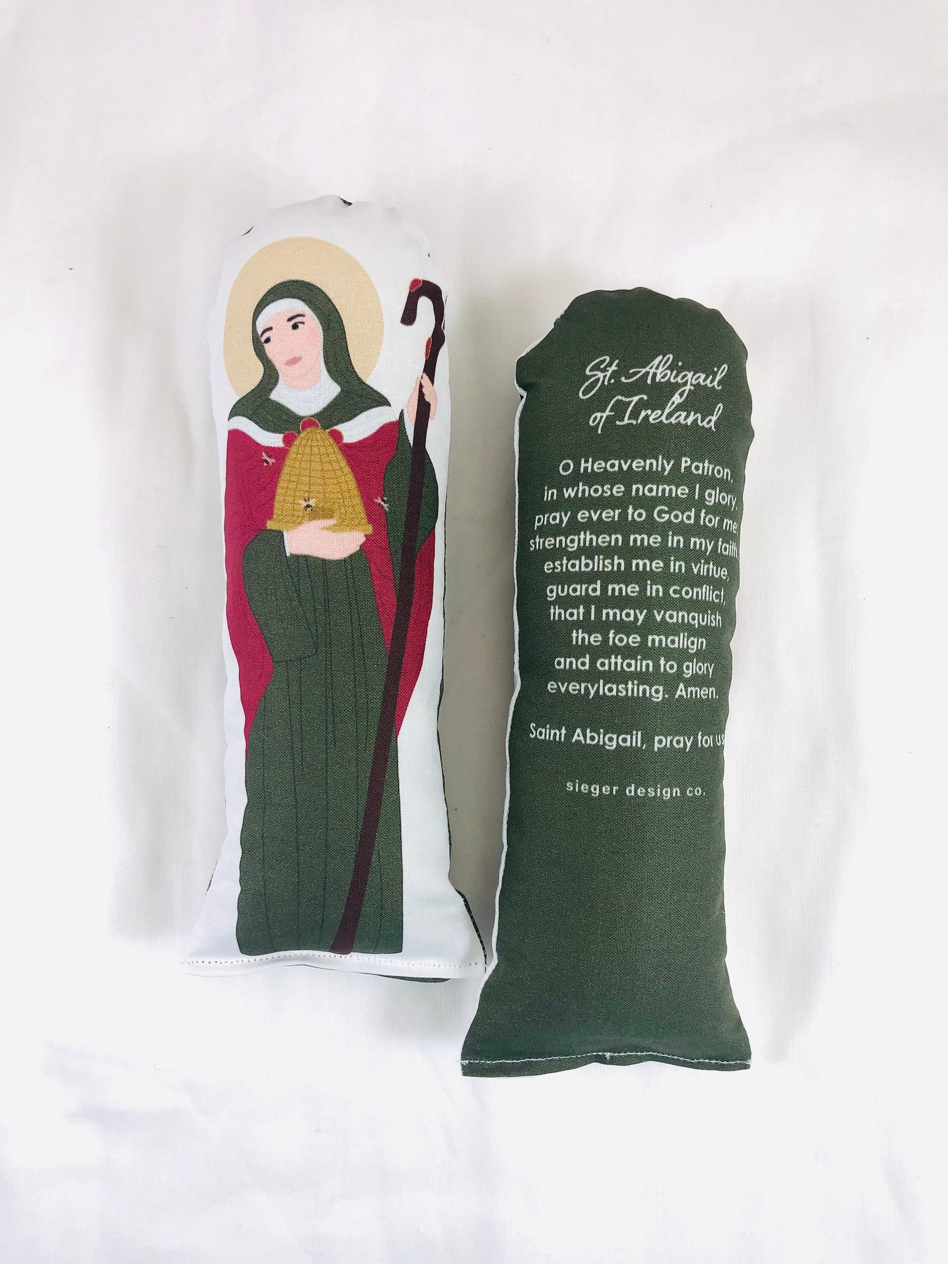 saint abigail of ireland prayer doll