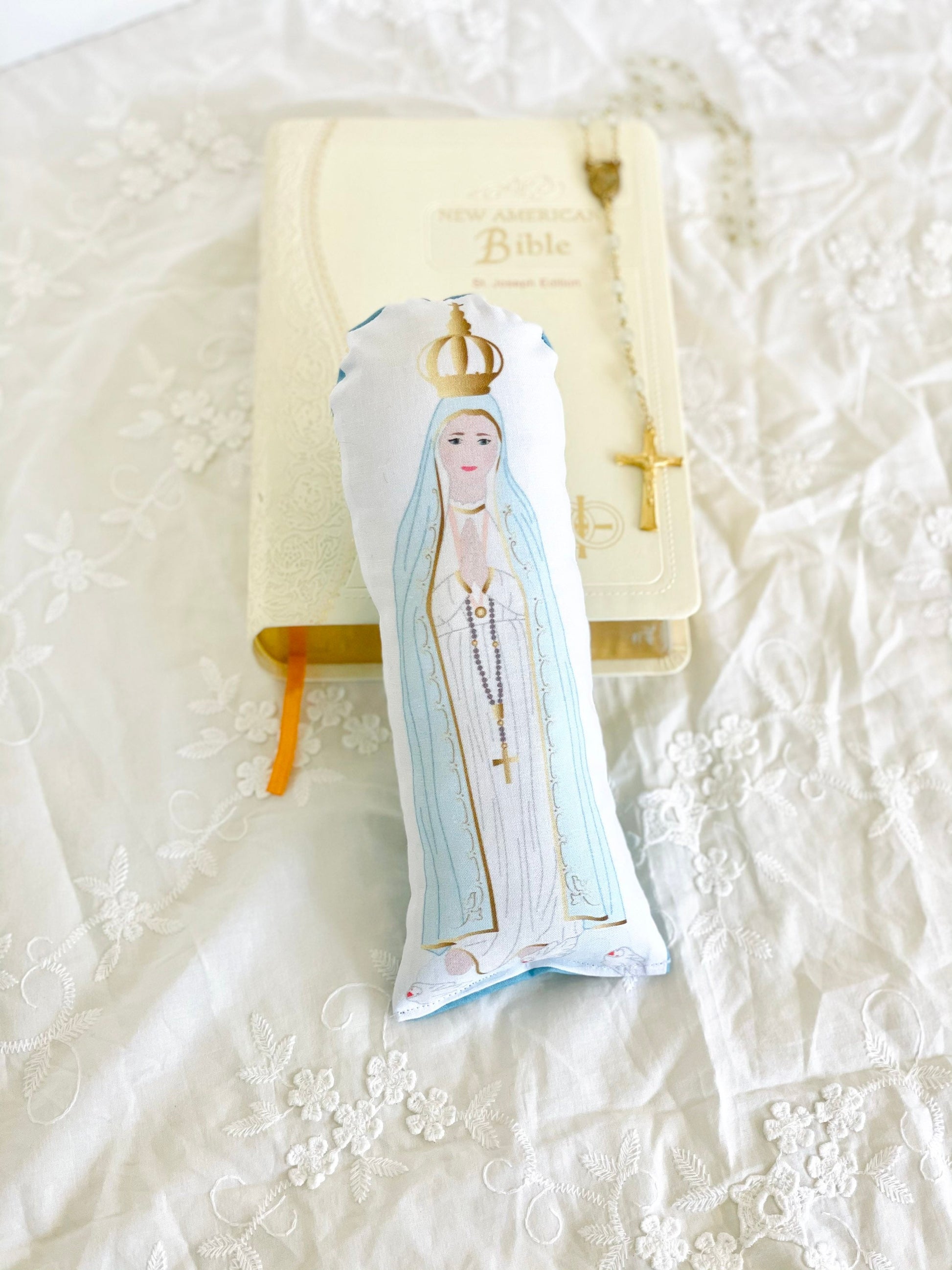 our lady of fatima prayer doll
