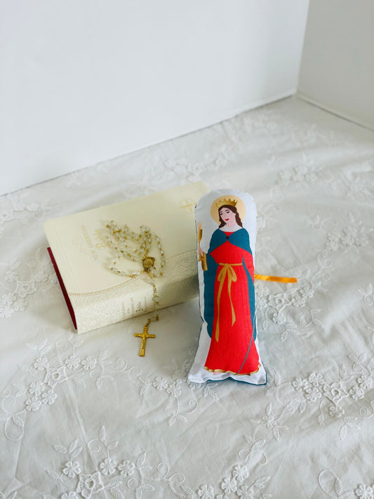 saint barbara prayer doll