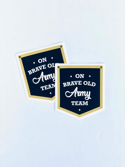 on brave old army team sticker