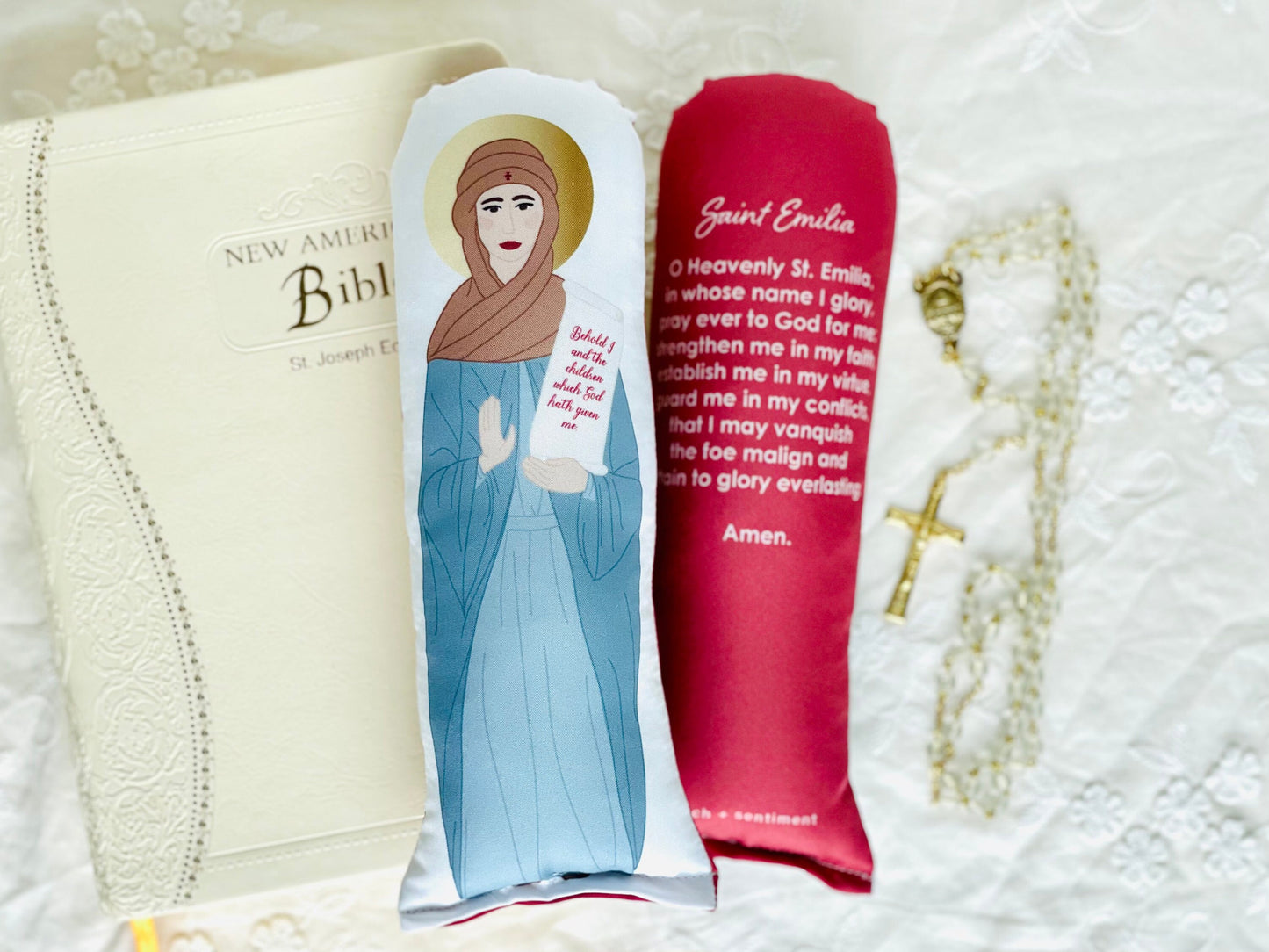 saint emilia prayer doll, patron saint of mothers