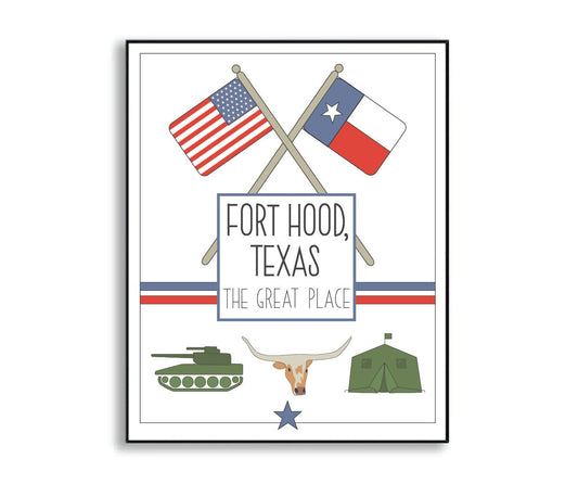 fort hood print