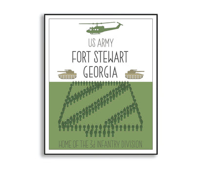 fort stewart + hunter army airfield print